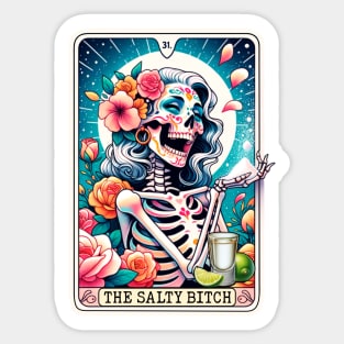 "The Salty Bitch" Funny Tarot Card Sticker